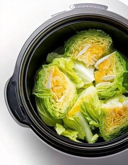 Put raw cabbage wedges in a slow cooker with these 3 ingredients. It’ll wow you.