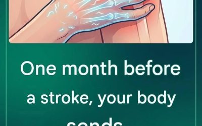 One month before a stroke, your body sends you these warning signals.